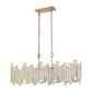 EQUILIBRIUM 34'' WIDE 5-LIGHT LINEAR CHANDELIER  - FREE SHIPPING !!!