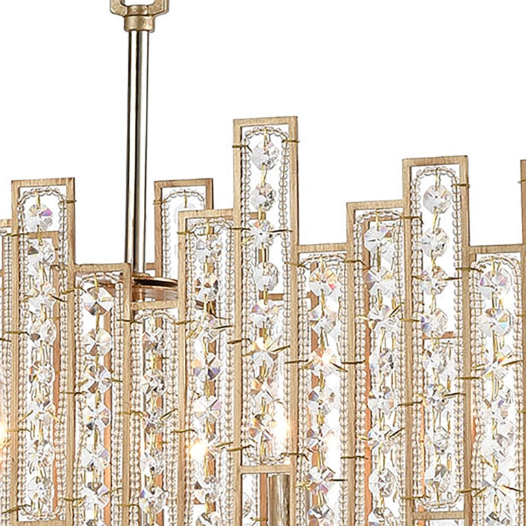 EQUILIBRIUM 34'' WIDE 5-LIGHT LINEAR CHANDELIER  - FREE SHIPPING !!!