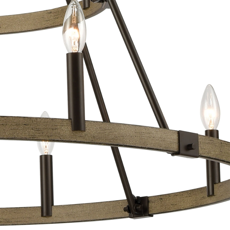 TRANSITIONS 36'' WIDE 12-LIGHT CHANDELIER - FREE SHIPPING !!!