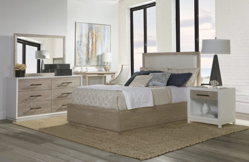 PALMETTO HOME - BOCA GRANDE UPHOLSTERED PLATFORM BED KING