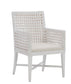 PALMETTO HOME - BOCA GRANDE WHITE WOVEN ARM CHAIR