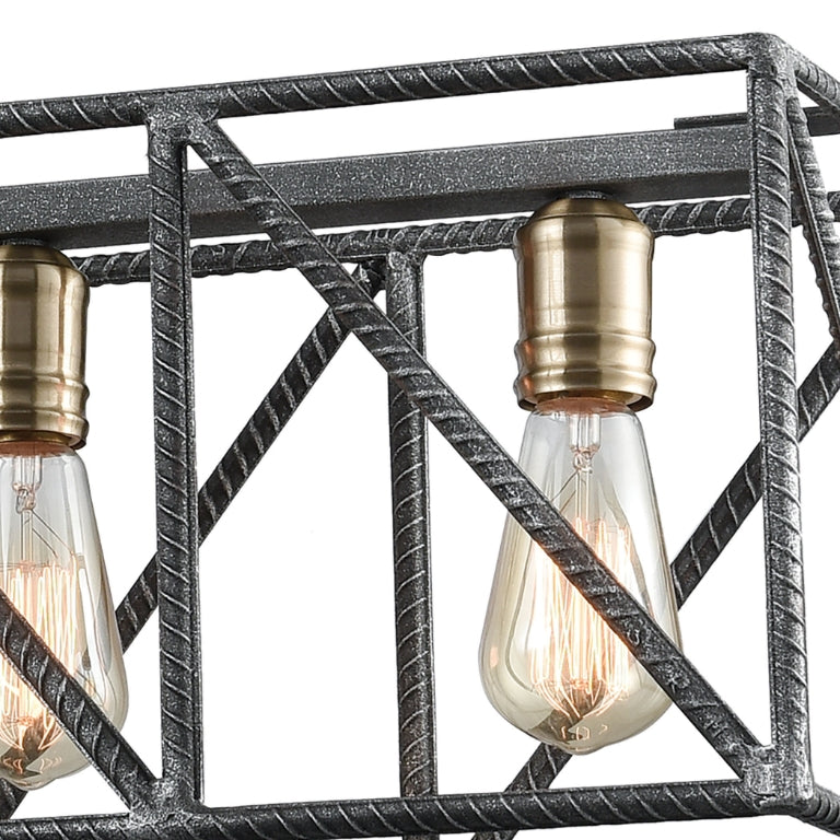 CROSSBAR 42'' WIDE 6-LIGHT LINEAR CHANDELIER  - FREE SHIPPING !!!