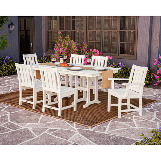 POLYWOOD Oxford 7-Piece Farmhouse Dining Set FREE SHIPPING