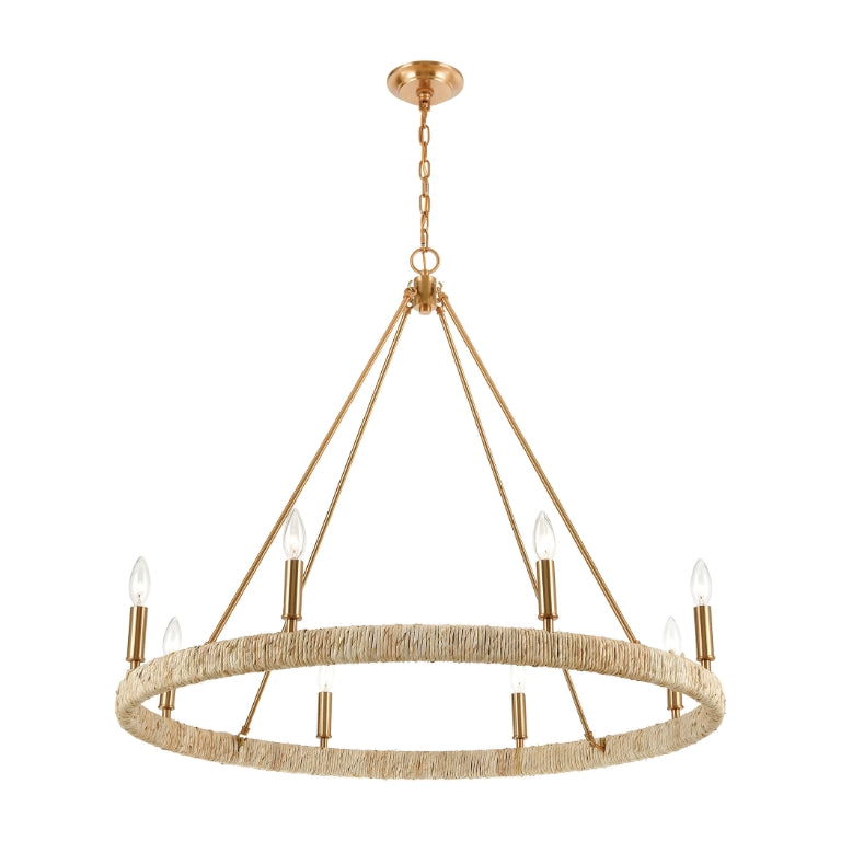 ABACA 36'' WIDE 8-LIGHT CHANDELIER - FREE SHIPPING !!!