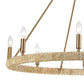 ABACA 36'' WIDE 8-LIGHT CHANDELIER - FREE SHIPPING !!!