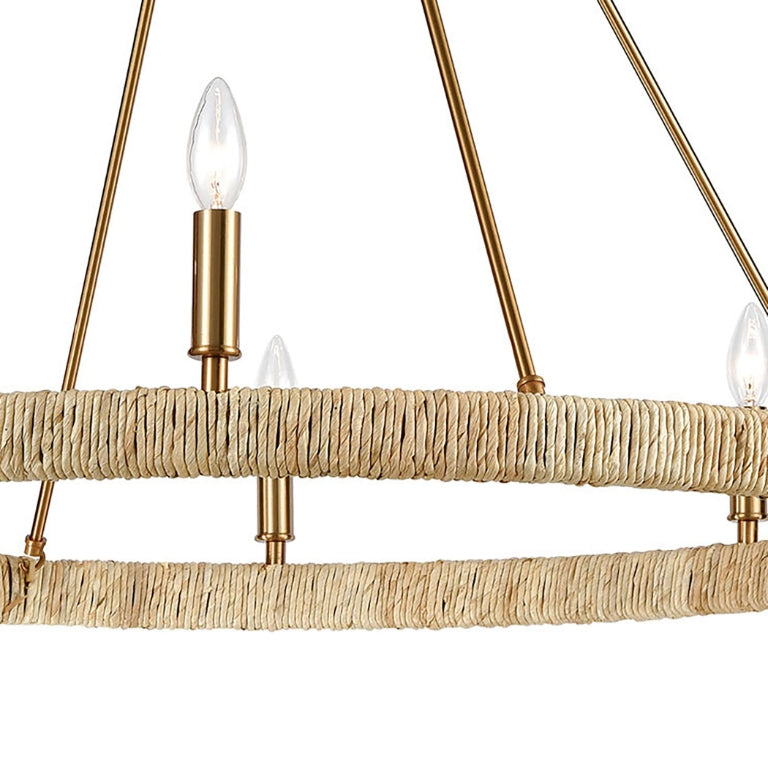 ABACA 36'' WIDE 8-LIGHT CHANDELIER - FREE SHIPPING !!!