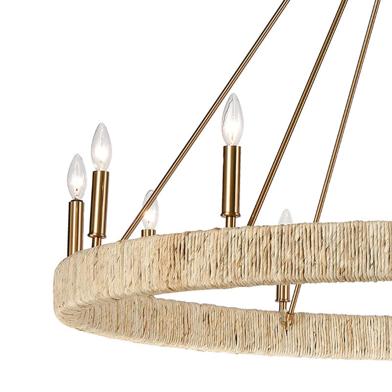 ABACA 48'' WIDE 12-LIGHT CHANDELIER - FREE SHIPPING !!!