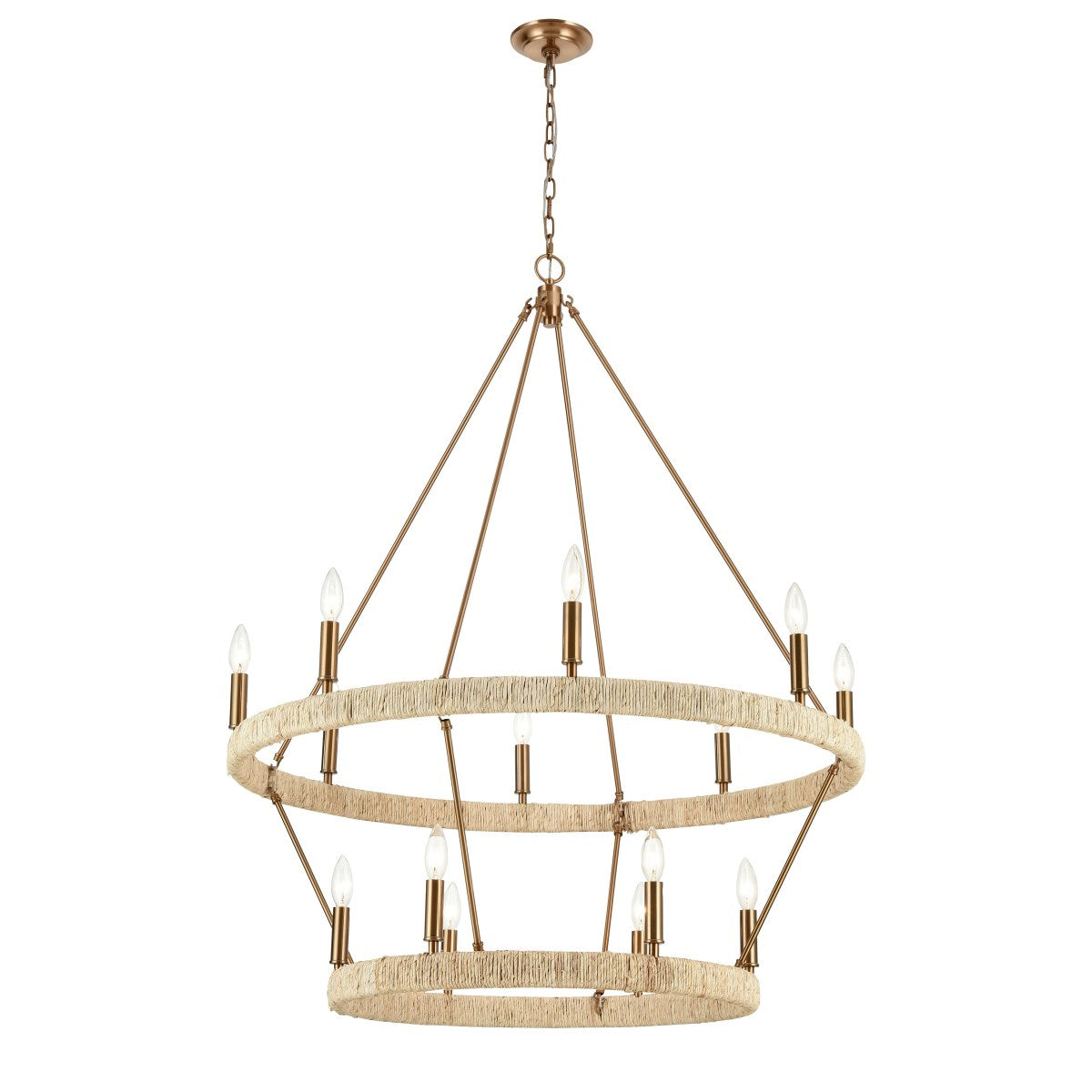 ABACA 36'' WIDE 14-LIGHT CHANDELIER - FREE SHIPPING !!!