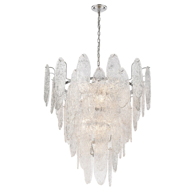 FROZEN CASCADE 34'' WIDE 13-LIGHT CHANDELIER - FREE SHIPPING !!!