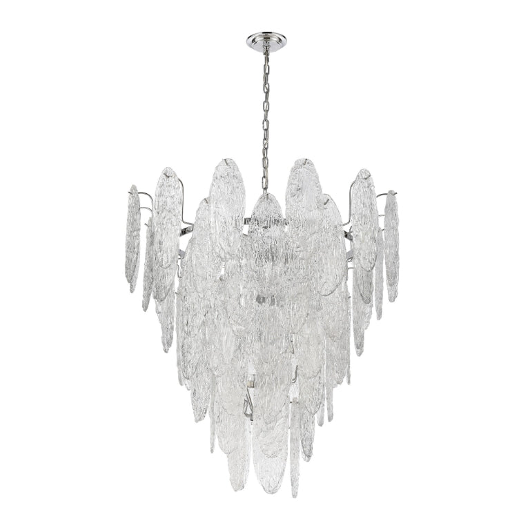 FROZEN CASCADE 34'' WIDE 13-LIGHT CHANDELIER - FREE SHIPPING !!!