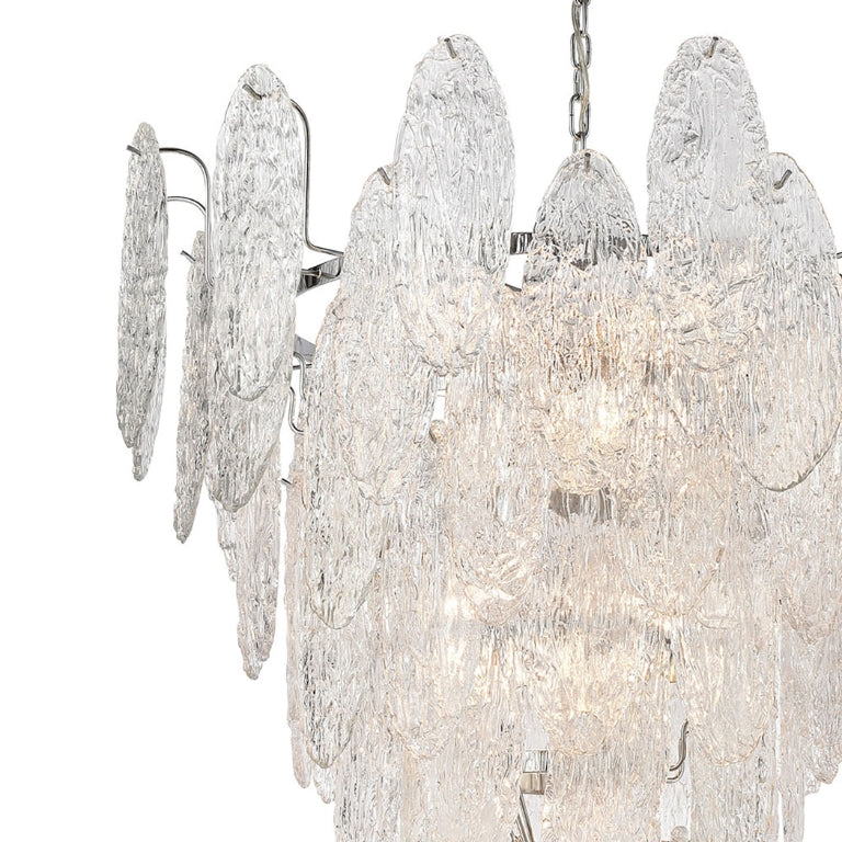 FROZEN CASCADE 34'' WIDE 13-LIGHT CHANDELIER - FREE SHIPPING !!!