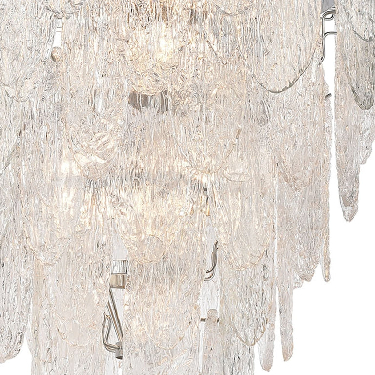 FROZEN CASCADE 34'' WIDE 13-LIGHT CHANDELIER - FREE SHIPPING !!!