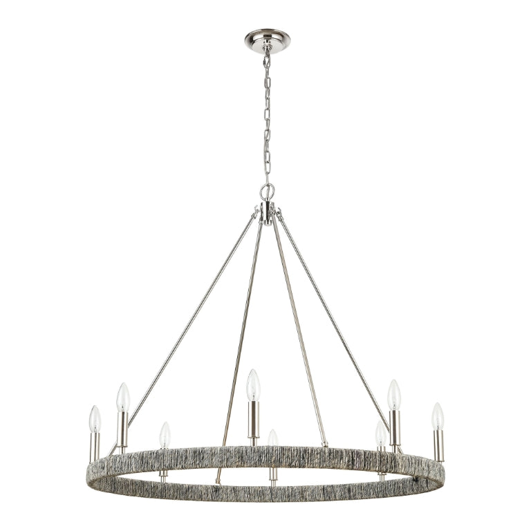 ABACA 36'' WIDE 8-LIGHT CHANDELIER - FREE SHIPPING !!!