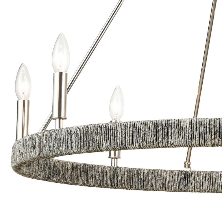 ABACA 36'' WIDE 8-LIGHT CHANDELIER - FREE SHIPPING !!!