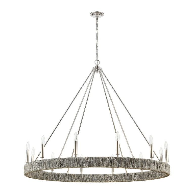 ABACA 48'' WIDE 12-LIGHT CHANDELIER - FREE SHIPPING !!!