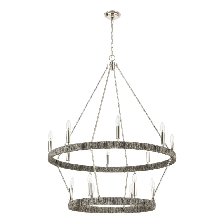 ABACA 36'' WIDE 14-LIGHT CHANDELIER - FREE SHIPPING !!!