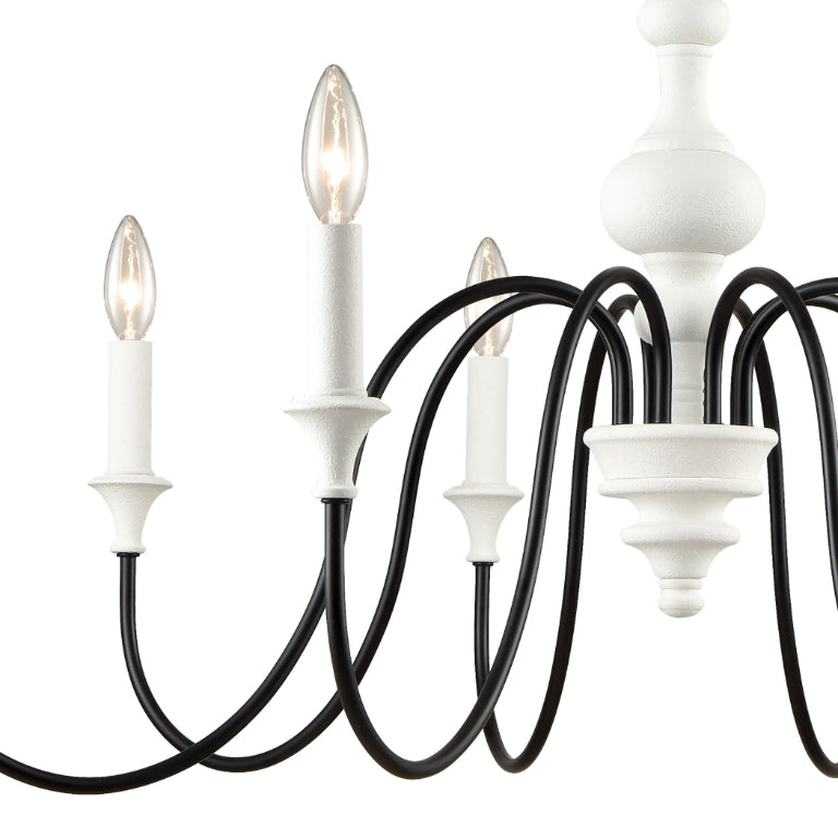 VAL DE LOIRE 36'' WIDE 8-LIGHT CHANDELIER - FREE SHIPPING !!!