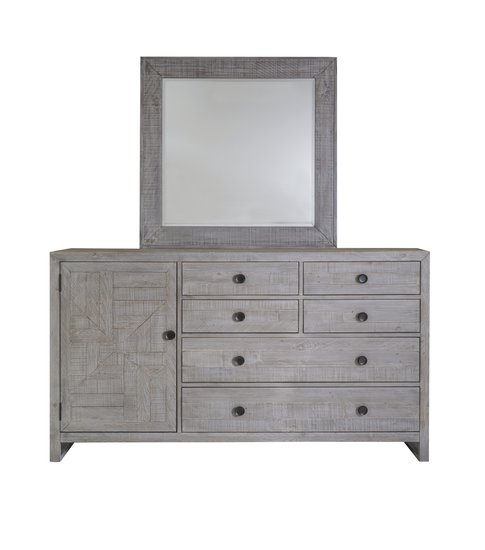 PALMETTO HOME - STUDIO 20 DRAWER DRESSER & MIRROR