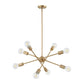 MODULE 22'' WIDE 8-LIGHT CHANDELIER - FREE SHIPPING !!!