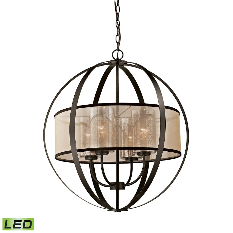 DIFFUSION 24'' WIDE 4-LIGHT CHANDELIER  - FREE SHIPPING !!!