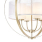 DIFFUSION 24'' WIDE 4-LIGHT CHANDELIER - FREE SHIPPING !!!