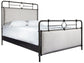 UNIVERSAL - CURATED UPHOLSTERED METAL QUEEN BED