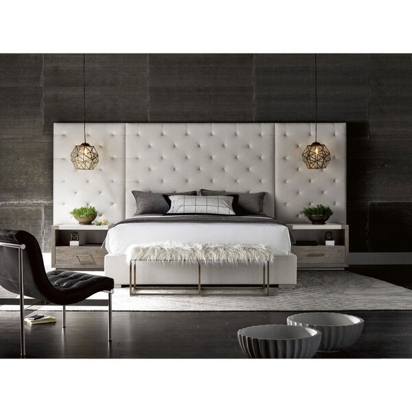 UNIVERSAL - MODERN BRANDO KING BED WITH PANELS