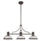 CHADWICK 47'' WIDE 3-LIGHT LINEAR CHANDELIER - FREE SHIPPING !!!