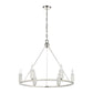 WHITE STONE 30'' WIDE 6-LIGHT CHANDELIER - FREE SHIPPING !!!