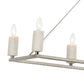 WHITE STONE 48'' WIDE 8-LIGHT LINEAR CHANDELIER - FREE SHIPPING !!!