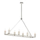 WHITE STONE 48'' WIDE 8-LIGHT LINEAR CHANDELIER - FREE SHIPPING !!!