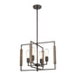 ZINGER 20'' WIDE 4-LIGHT CHANDELIER - FREE SHIPPING !!!