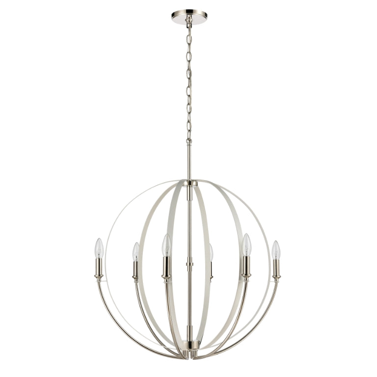 ROTUNDE 26'' WIDE 6-LIGHT CHANDELIER - FREE SHIPPING !!!