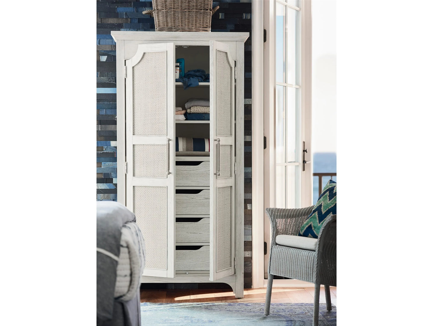 UNIVERSAL - ESCAPE-COASTAL LIVING HOME NARROW UTILITY CABINET