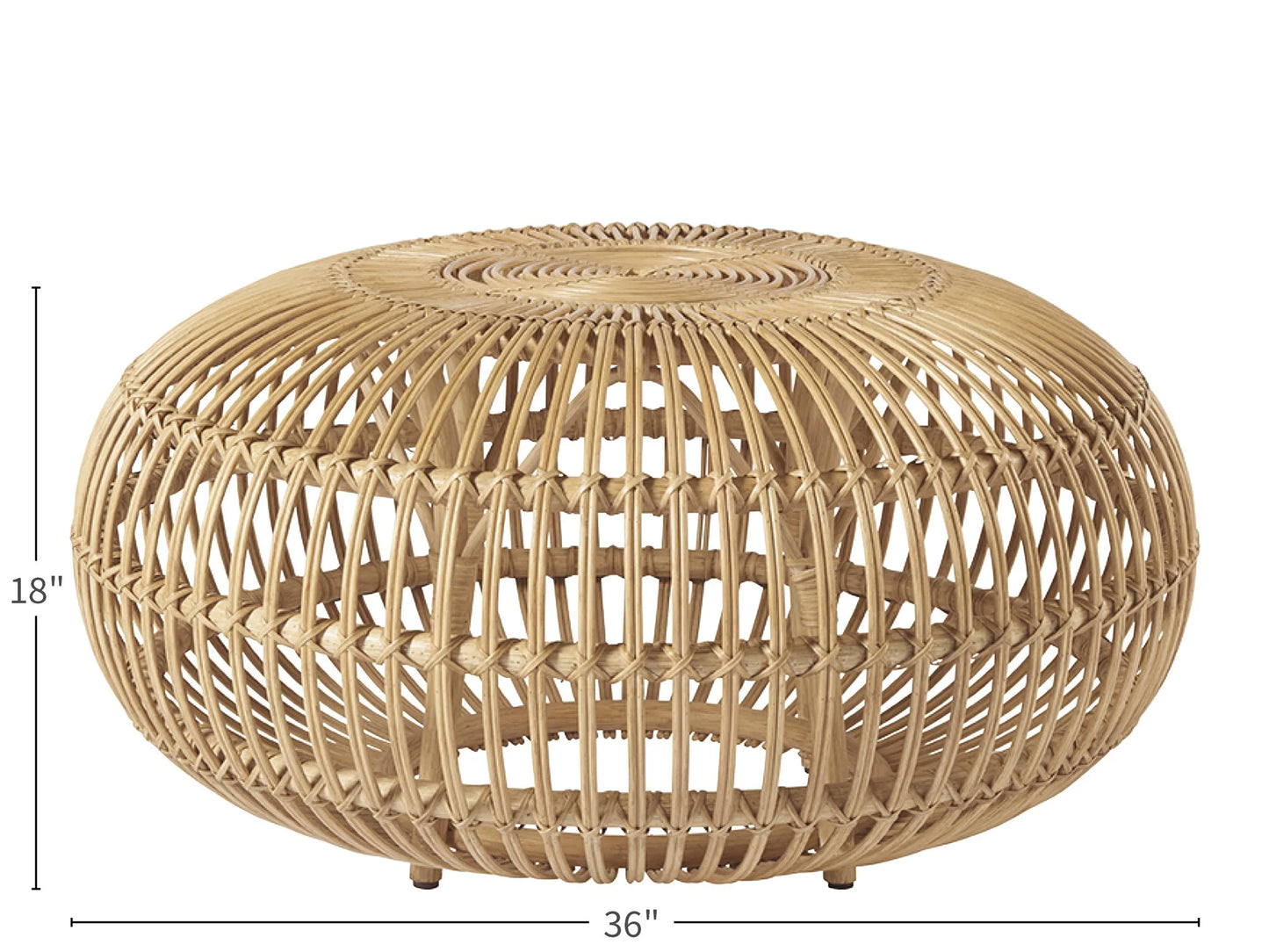 UNIVERSAL - ESCAPE-COASTAL LIVING HOME RATTAN SCATTER TABLE