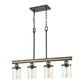 BEAUFORT 30'' WIDE 4-LIGHT LINEAR CHANDELIER - FREE SHIPPING !!!