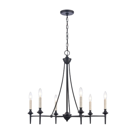 SOLOMON 28'' WIDE 6-LIGHT CHANDELIER - FREE SHIPPING !!!