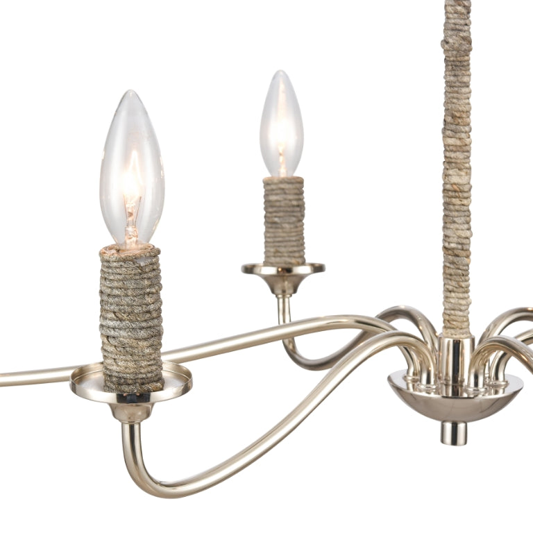 ABACA 32'' WIDE 6-LIGHT CHANDELIER - FREE SHIPPING !!!