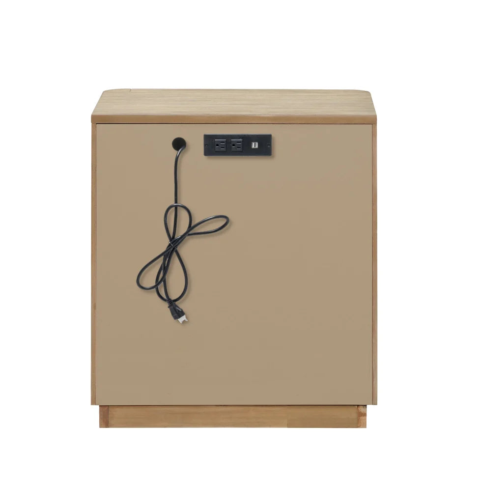 Sea Winds - Hyde Park 2 Drawer Electrified Nightstand