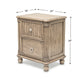 Sea Winds - Malibu 2-Drawer Electrified Wood Nightstand