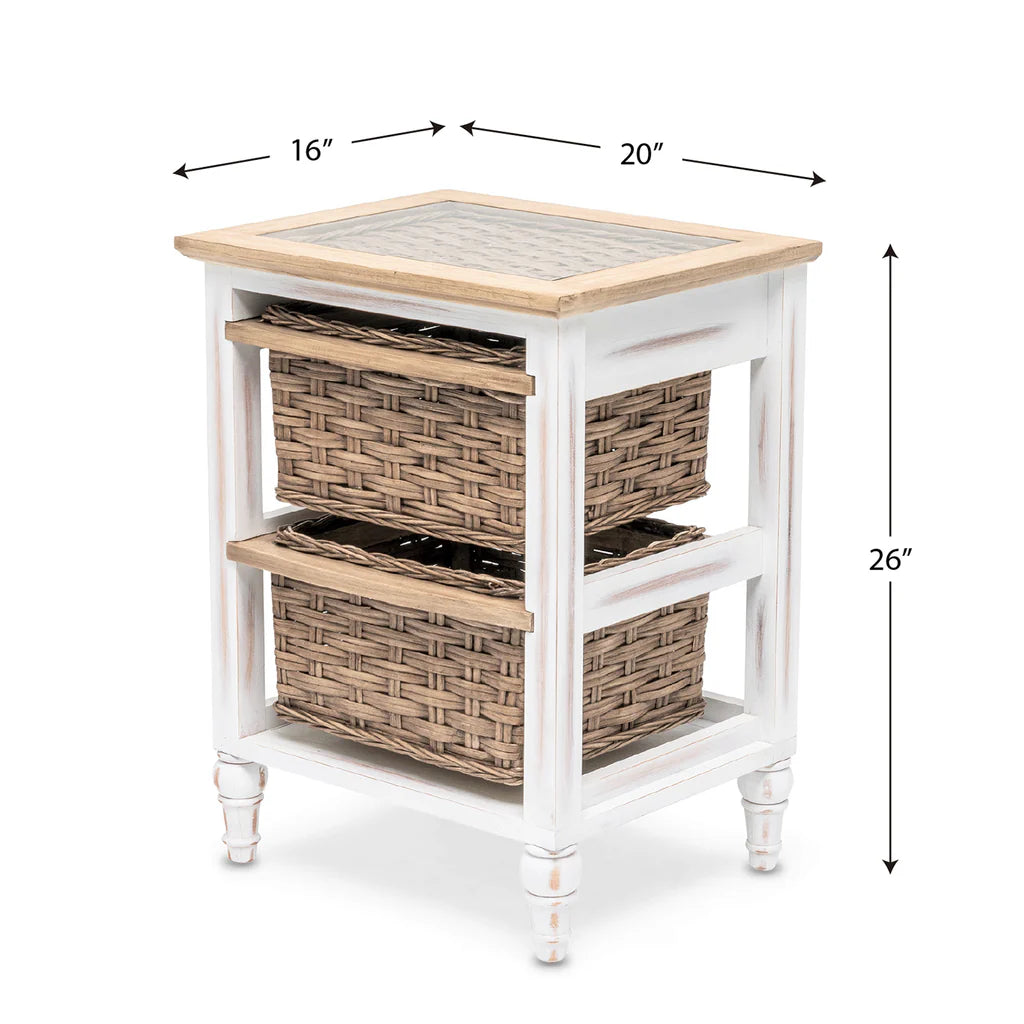 Sea Winds - Island Breeze 2-Basket Storage Cabinet