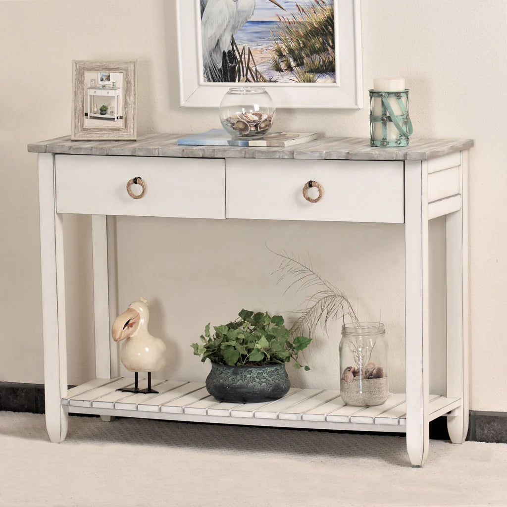 Sea Winds - Picket Fence Console Table