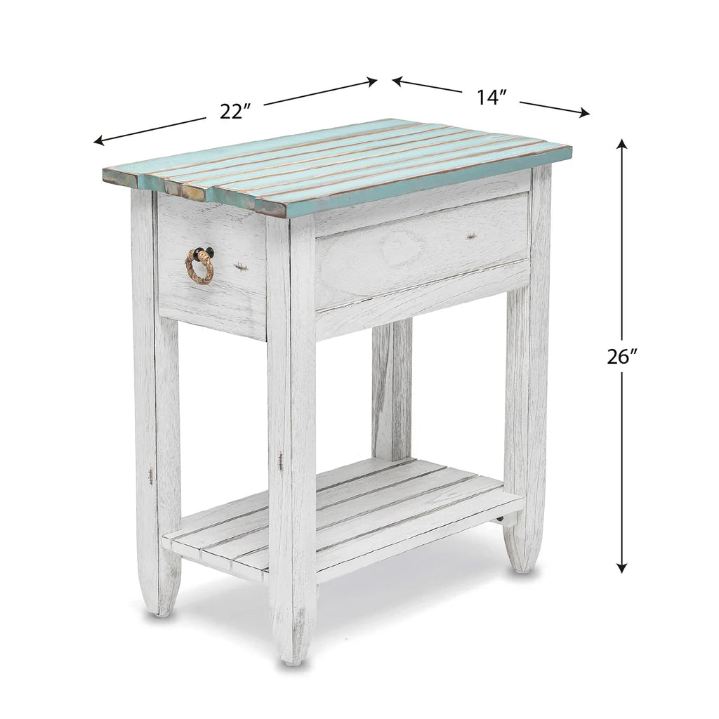 Sea Winds - Picket Fence Chairside Table