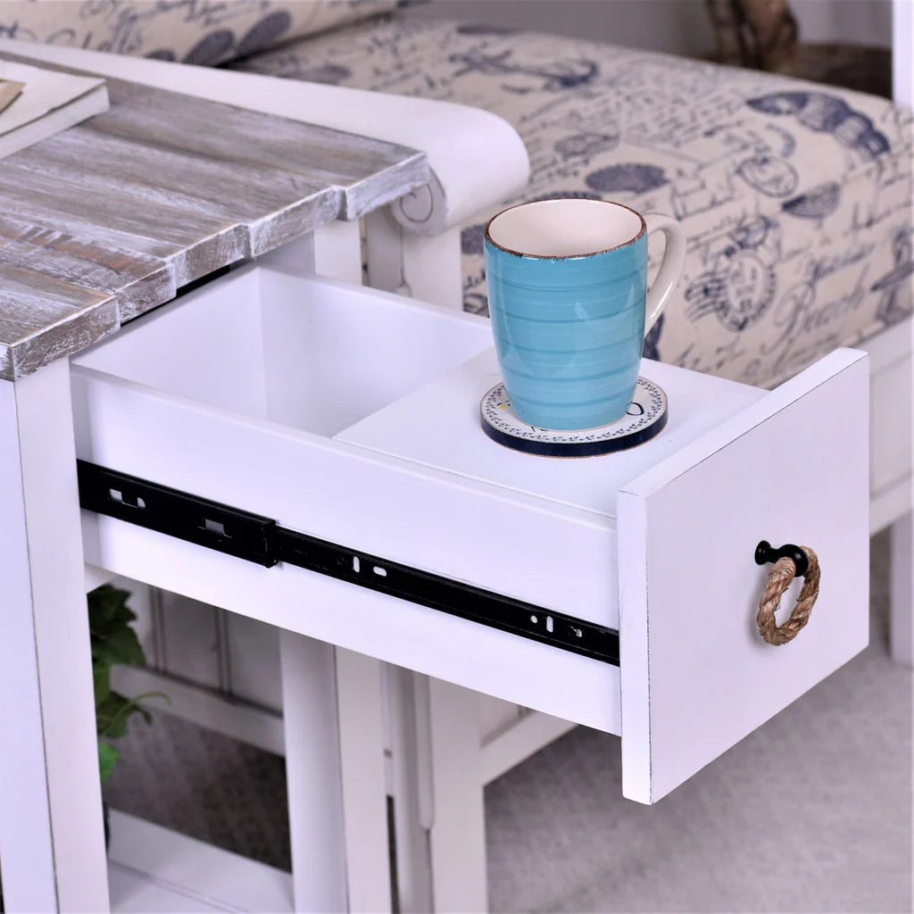 Sea Winds - Picket Fence Chairside Table