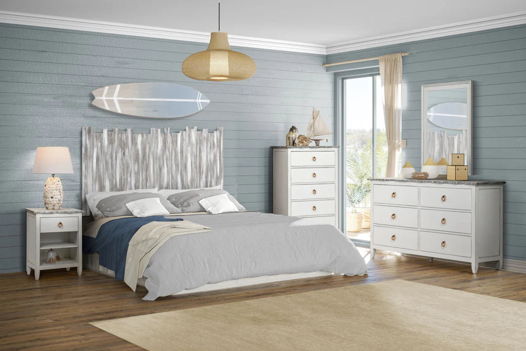 Sea Winds - Picket Fence 1-Drawer Electrified Nightstand