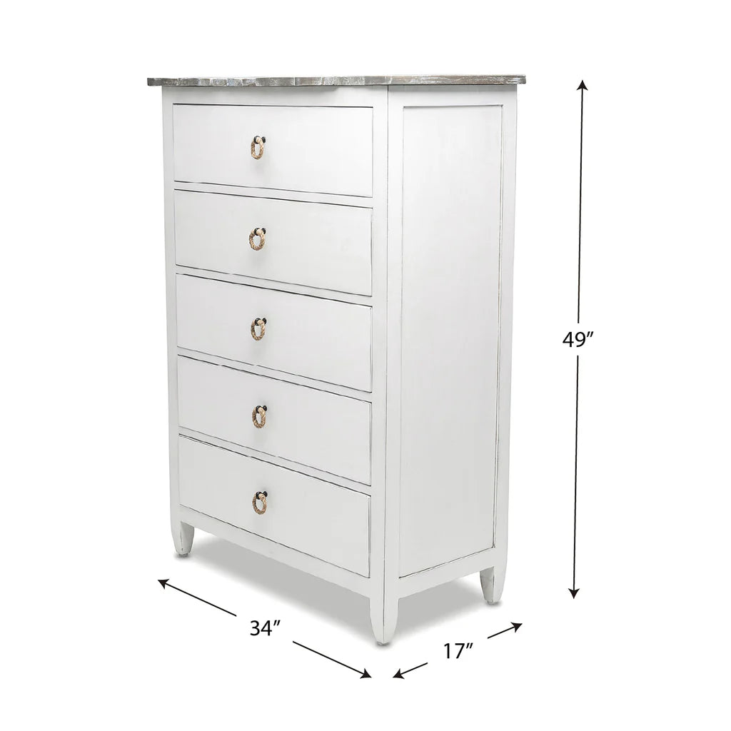 Sea Winds - Picket Fence 5-Drawer Chest