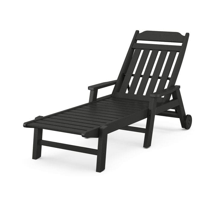 POLYWOOD Country Living Chaise with Arms and Wheels  FREE SHIPPING