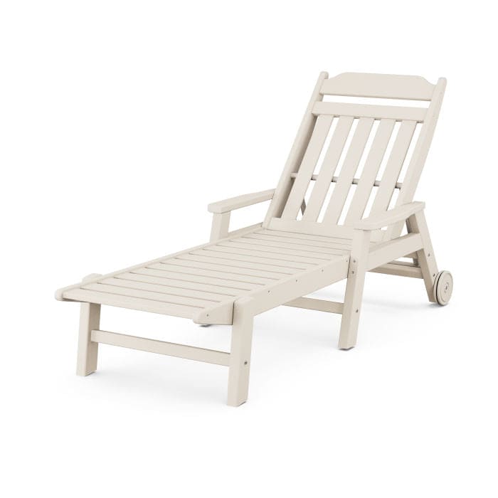 POLYWOOD Country Living Chaise with Arms and Wheels  FREE SHIPPING