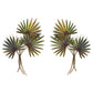 COPPER ART - PAIR OF FAN PALMS