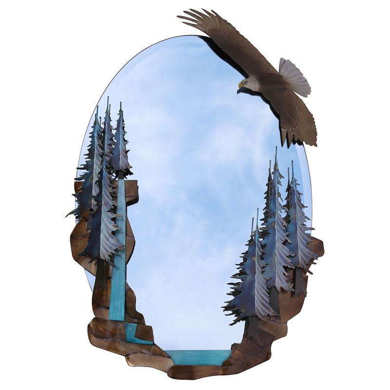 COPPER ART - EAGLE MIRROR